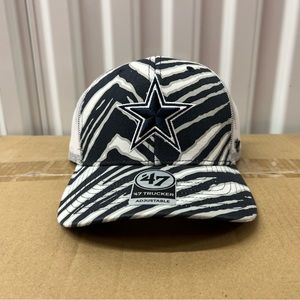 NEW Dallas Cowboys NFL New Era 47 Zebra Zubaz Football Adjustable Strap Hat